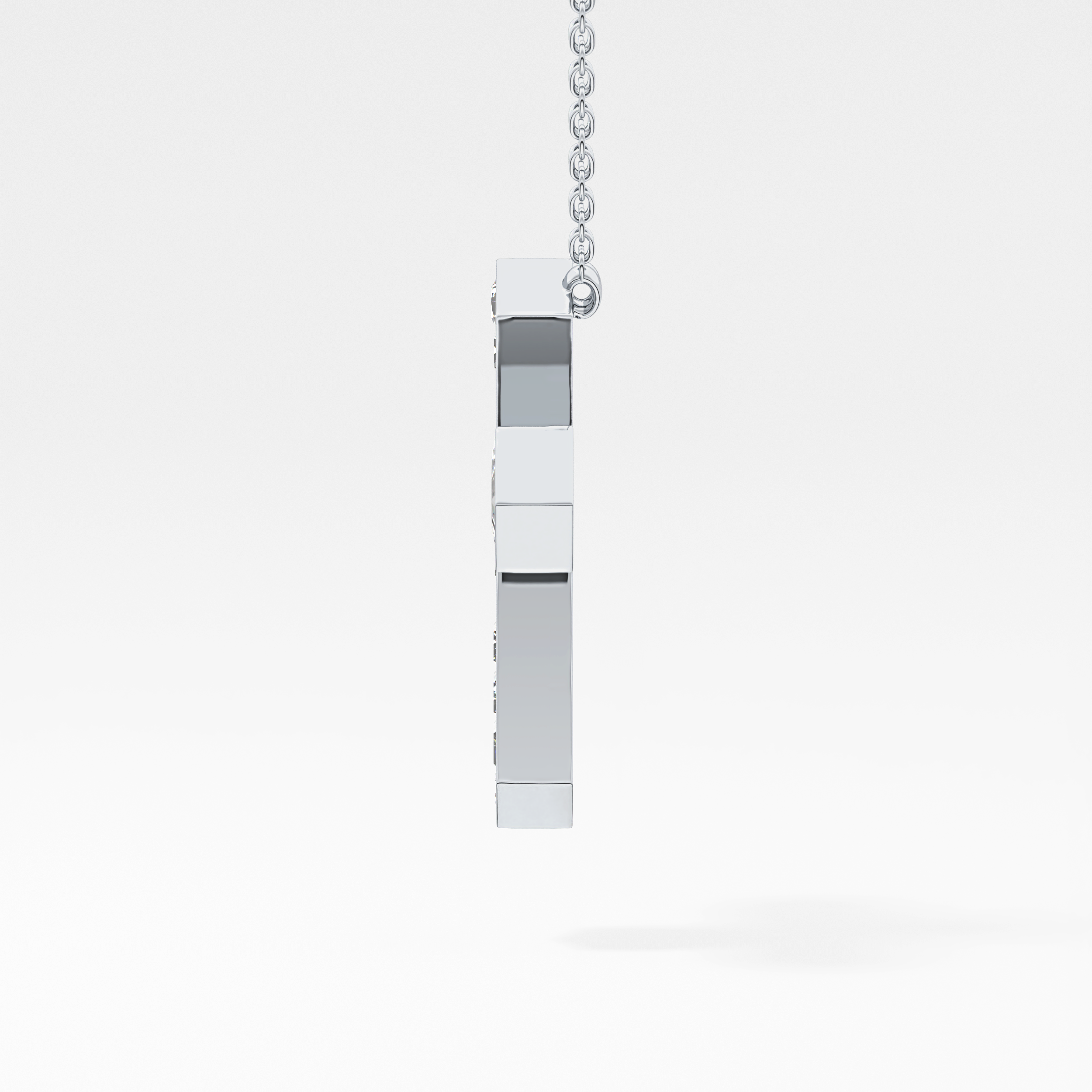 1.5 TCW Emerald Lab Grown Diamond Bezel Necklace