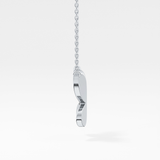 1.5 TCW Emerald Lab Grown Diamond Bezel Necklace