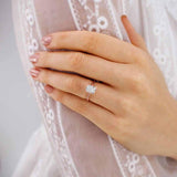 Radiant Solitaire Lab Grown Diamond Engagement Ring