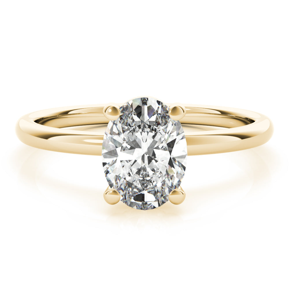 1.20 CT Oval Shaped Moissanite Engagement Ring In Solitaire Design 8