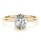 1.20 CT Oval Shaped Moissanite Engagement Ring In Solitaire Design 8