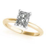 2 CT Radiant Shaped Moissanite Engagement Ring In Solitaire Design 7