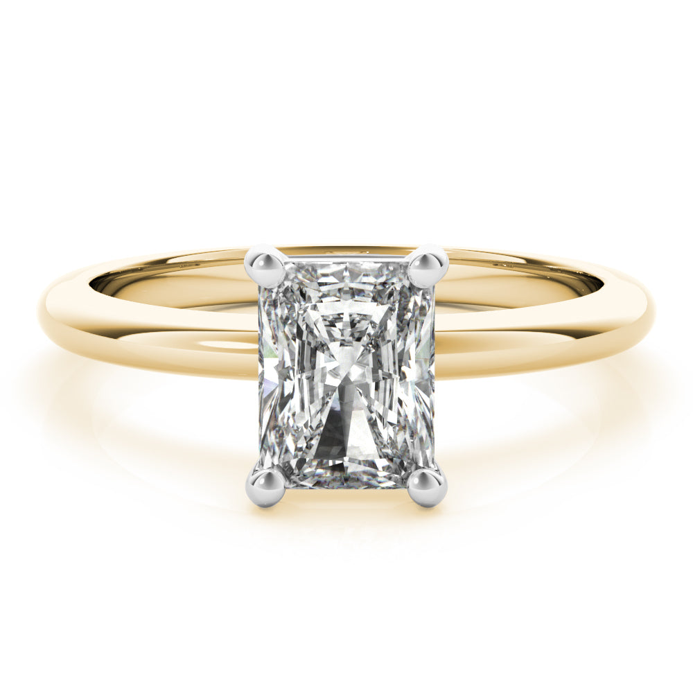 2 CT Radiant Shaped Moissanite Engagement Ring In Solitaire Design 8