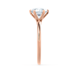 Round Solitaire Lab Grown Diamond Engagement Ring