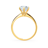 Round Solitaire Lab Grown Diamond Engagement Ring