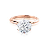 Round Solitaire Lab Grown Diamond Engagement Ring