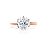 Round Solitaire Lab Grown Diamond Engagement Ring