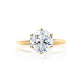 Round Solitaire Lab Grown Diamond Engagement Ring