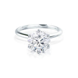 Round Solitaire Lab Grown Diamond Engagement Ring