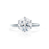 Round Solitaire Lab Grown Diamond Engagement Ring