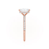 Radiant Hidden Halo & Pave Lab Grown Diamond Engagement Ring