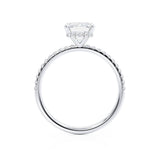 Emerald Pave Lab Grown Diamond Engagement Ring