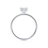 Oval Pave Lab Grown Diamond Engagement Ring