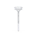 Radiant Pave Lab Grown Diamond Engagement Ring