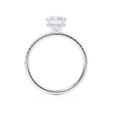 Radiant Pave Lab Grown Diamond Engagement Ring