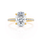 Oval Pave Lab Grown Diamond Engagement Ring