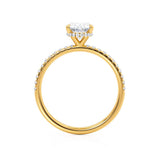 Oval Pave Lab Grown Diamond Engagement Ring