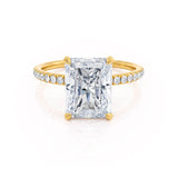 Radiant Pave Lab Grown Diamond Engagement Ring