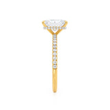Radiant Pave Lab Grown Diamond Engagement Ring