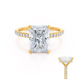Radiant Pave Lab Grown Diamond Engagement Ring