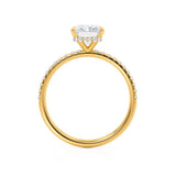 Radiant Pave Lab Grown Diamond Engagement Ring