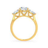 Round Three Stone Lab Grown Diamond Engagement Ring