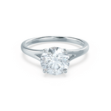 Round Solitaire Lab Grown Diamond Engagement Ring