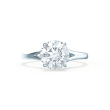 Round Solitaire Lab Grown Diamond Engagement Ring
