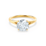 Round Solitaire Lab Grown Diamond Engagement Ring
