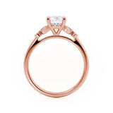 Round Cluster Lab Grown Diamond Engagement Ring