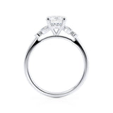 Round Cluster Lab Grown Diamond Engagement Ring