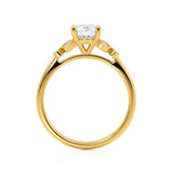 Round Cluster Lab Grown Diamond Engagement Ring