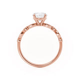 Round Vintage Pave Lab Grown Diamond Engagement Ring
