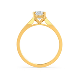Oval Solitaire Lab Grown Diamond Engagement Ring