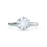 Round Solitaire Lab Grown Diamond Engagement Ring