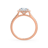 Round Halo & Pave Lab Grown Diamond Engagement Ring
