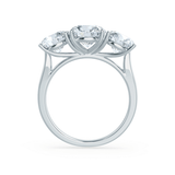 Round Three Stone Lab Grown Diamond Engagement Ring