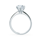 Round Solitaire Lab Grown Diamond Engagement Ring