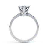 Round Solitaire Lab Grown Diamond Engagement Ring