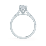 Oval Pave Lab Grown Diamond Engagement Ring
