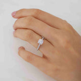 Round Pave Lab Grown Diamond Engagement Ring