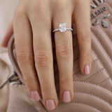 Radiant Pave Lab Grown Diamond Engagement Ring
