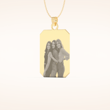Custom Photo Engraved Pendant Necklace – Crafted with Meaning 7