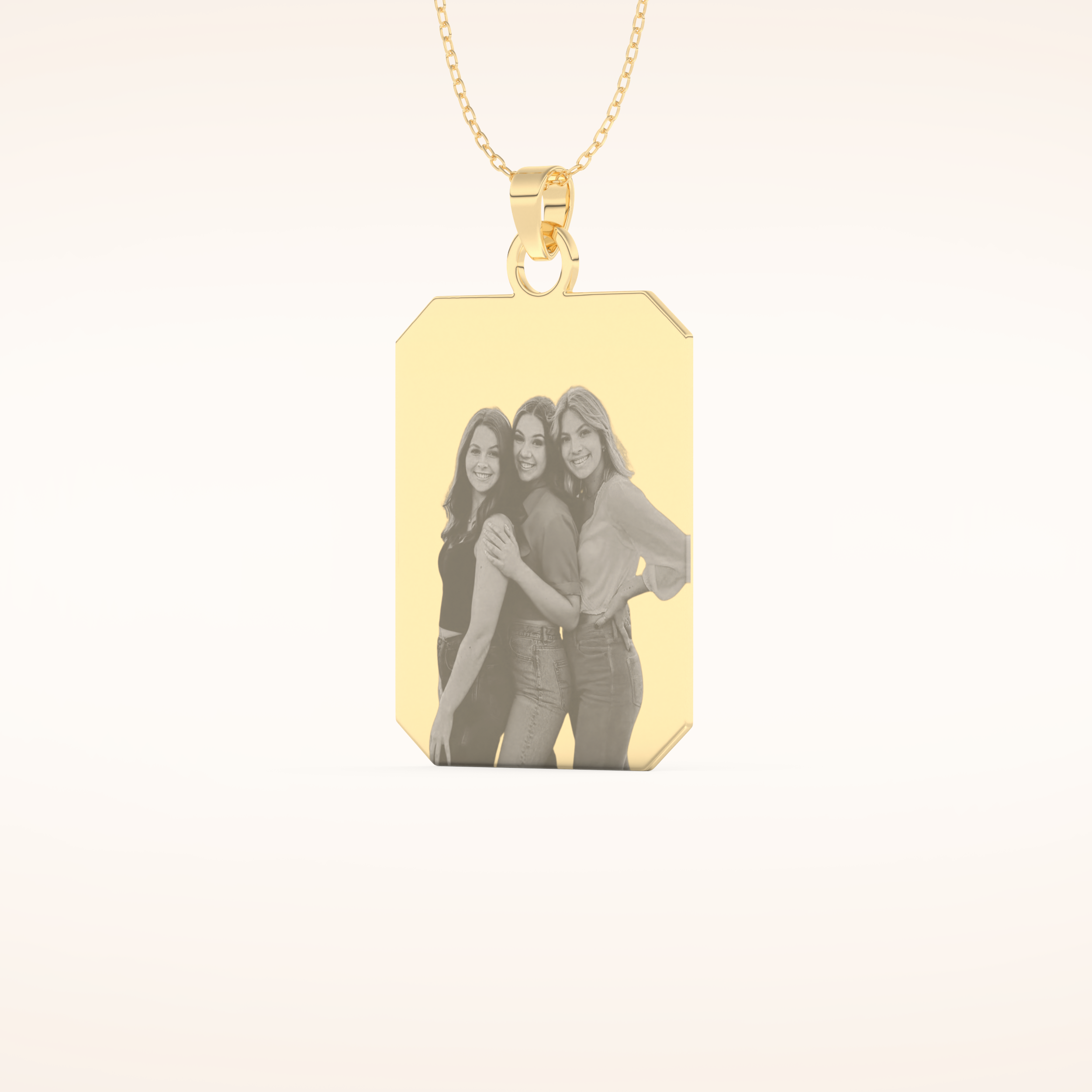 Custom Photo Engraved Pendant Necklace – Crafted with Meaning 7