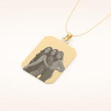 Custom Photo Engraved Pendant Necklace – Crafted with Meaning 10