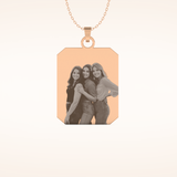 Custom Photo Engraved Pendant Necklace – Crafted with Meaning 11
