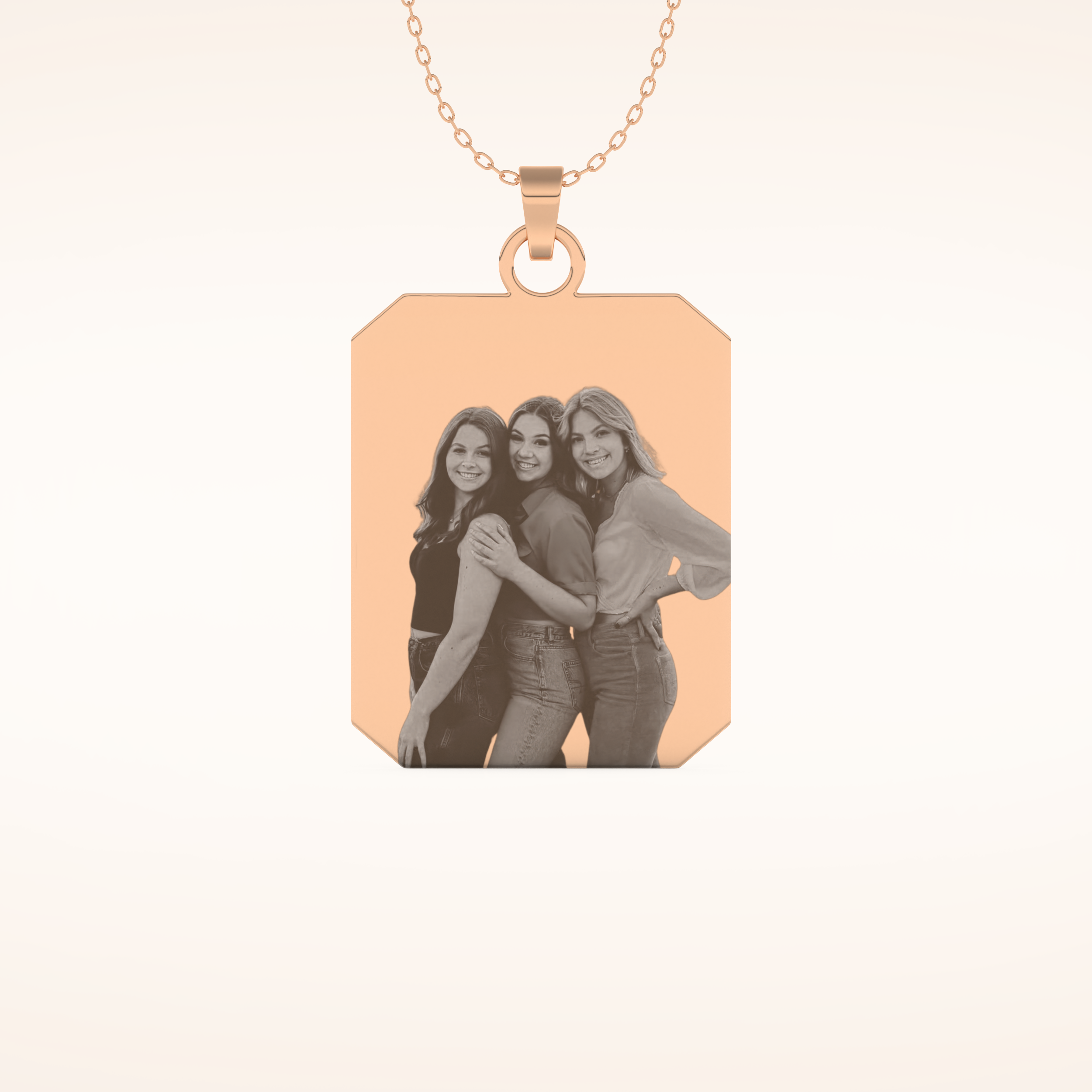 Custom Photo Engraved Pendant Necklace – Crafted with Meaning 11