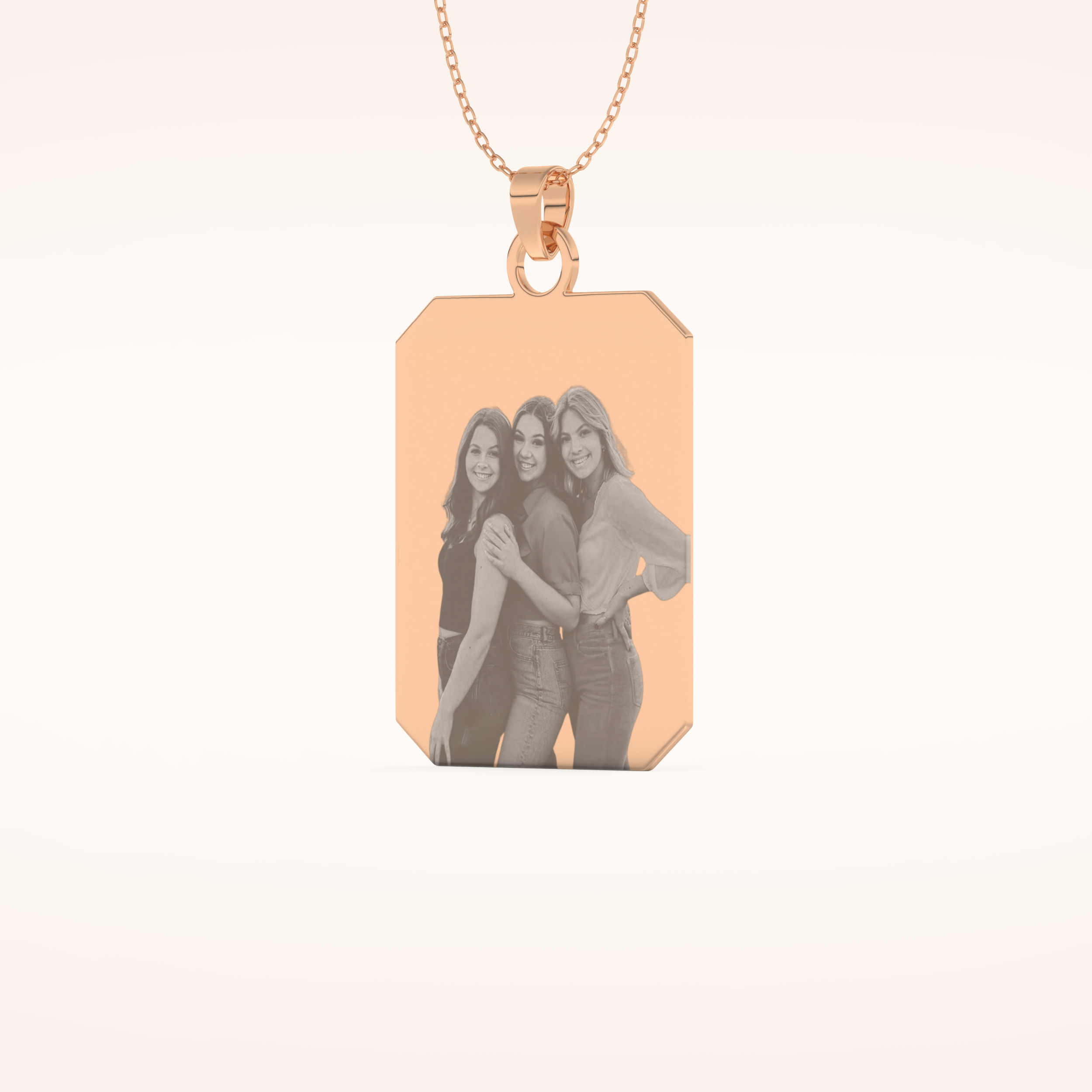 Custom Photo Engraved Pendant Necklace – Crafted with Meaning 12