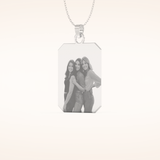 Custom Photo Engraved Pendant Necklace – Crafted with Meaning 2