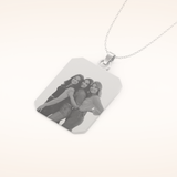 Custom Photo Engraved Pendant Necklace – Crafted with Meaning 5